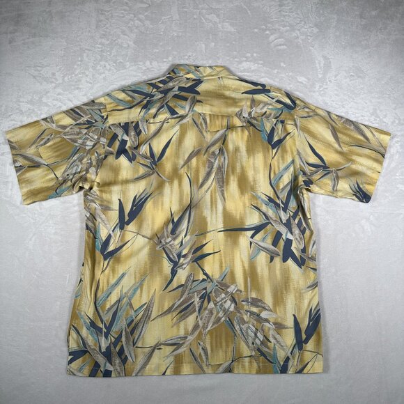 Tori Richard Hawaiian Shirt Men L Tropical Short Sleeve Single Pocket Made in US - Picture 9 of 9